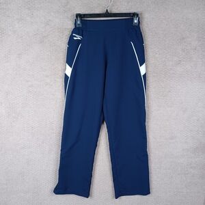 Brooks Pants Womens Small Blue Track Athletic Ankle Zip Pull On Polyester‎